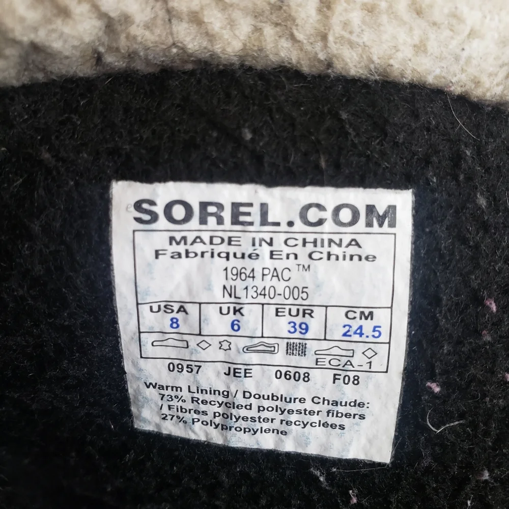 Sorel Boots 8 winter snow plaid 1964